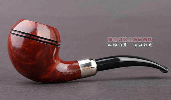 德国华云VAUEN churchwarden进口石楠木烟斗 丘吉瓦登3608 双嘴-4