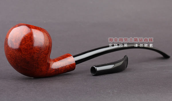 德国华云VAUEN churchwarden进口石楠木烟斗 丘吉瓦登3613 双嘴-1