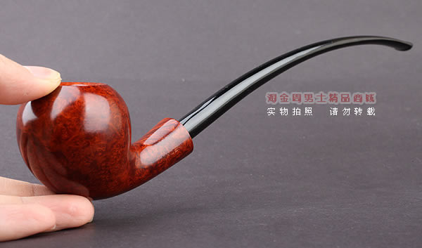 德国华云VAUEN churchwarden进口石楠木烟斗 丘吉瓦登3613 双嘴-10
