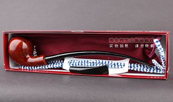 德国华云VAUEN churchwarden进口石楠木烟斗 丘吉瓦登3613 双嘴-11