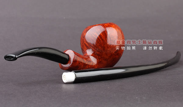 德国华云VAUEN churchwarden进口石楠木烟斗 丘吉瓦登3613 双嘴-2
