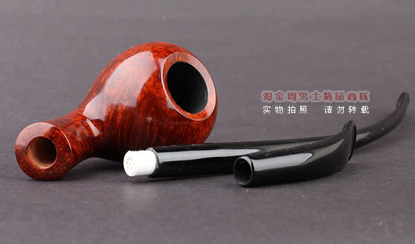 德国华云VAUEN churchwarden进口石楠木烟斗 丘吉瓦登3613 双嘴-7