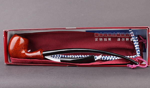 德国华云VAUEN churchwarden进口石楠木烟斗 丘吉瓦登3641 双嘴-11