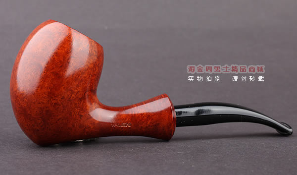 德国华云VAUEN churchwarden进口石楠木烟斗 丘吉瓦登3641 双嘴-3