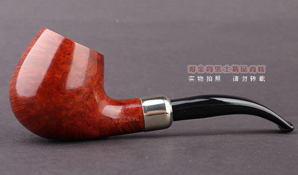 德国华云VAUEN churchwarden进口石楠木烟斗 丘吉瓦登3661 双嘴-3