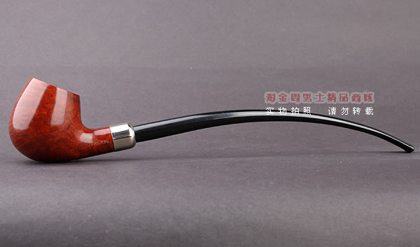 德国华云VAUEN churchwarden进口石楠木烟斗 丘吉瓦登3661 双嘴-5