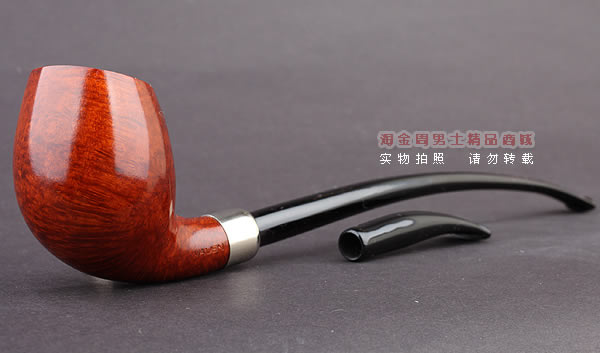 德国华云VAUEN churchwarden进口石楠木烟斗 丘吉瓦登3671 双嘴-1