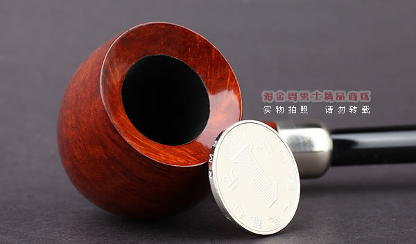 德国华云VAUEN churchwarden进口石楠木烟斗 丘吉瓦登3671 双嘴-7