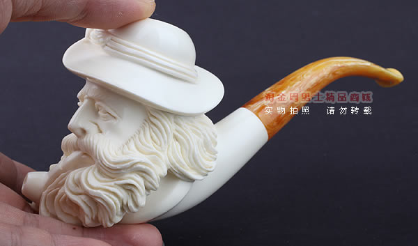 原装进口 意大利LUBINSKI鲁宾斯基大号海泡石烟斗 6件套装L41-11