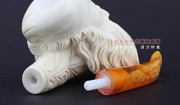 原装进口 意大利LUBINSKI鲁宾斯基大号海泡石烟斗 6件套装L42-8