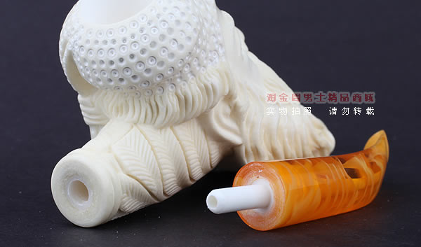 原装进口 意大利LUBINSKI鲁宾斯基大号海泡石烟斗 6件套装L44-8