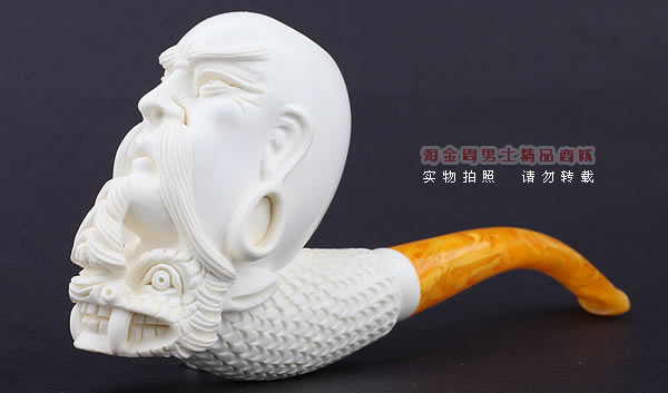 原装进口 意大利LUBINSKI鲁宾斯基大号海泡石烟斗 6件套装L46-1