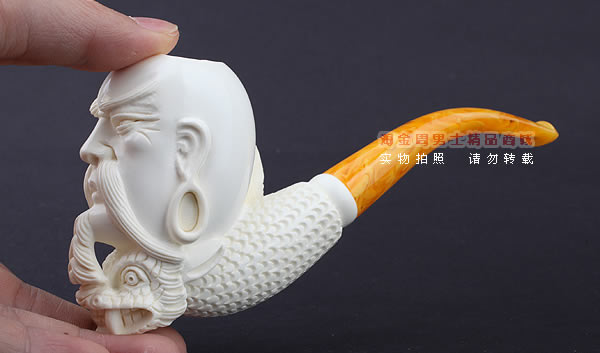 原装进口 意大利LUBINSKI鲁宾斯基大号海泡石烟斗 6件套装L46-11