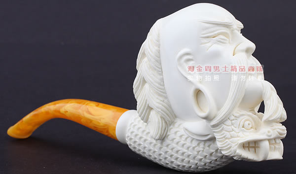 原装进口 意大利LUBINSKI鲁宾斯基大号海泡石烟斗 6件套装L46-2