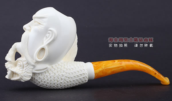 原装进口 意大利LUBINSKI鲁宾斯基大号海泡石烟斗 6件套装L46-4