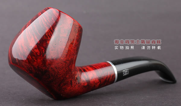 德国Design Berlin db Poker进口石楠木烟斗 6件套扑克酒红斗31-1