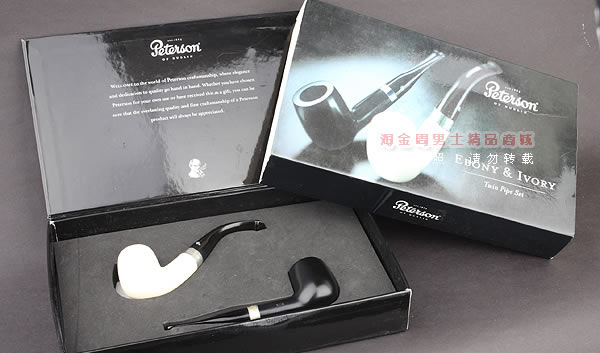 爱尔兰彼得森peterson Ebony &Ivory进口石楠木海泡石收藏烟斗-17