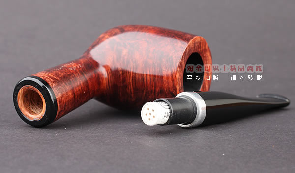 原装进口 意大利丹尼克denicool石楠木烟斗 6件套装银圈酒红773-6