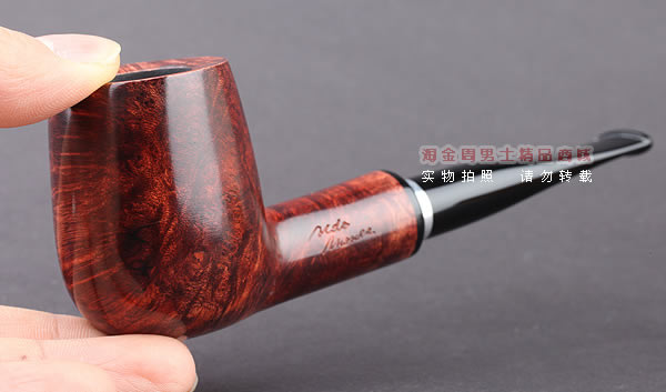 原装进口 意大利丹尼克denicool石楠木烟斗 6件套装银圈酒红773-9