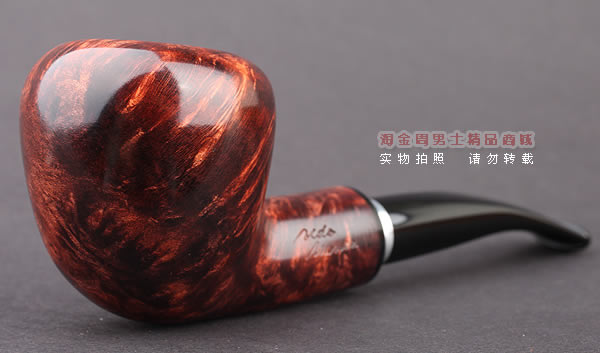 原装进口 意大利丹尼克denicool石楠木烟斗 6件套装银圈酒红775-1