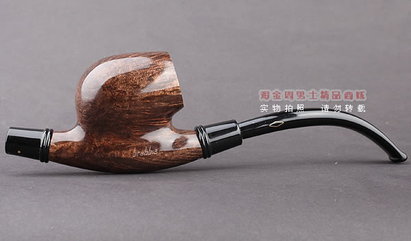 原装进口 正品意大利brebbia芭比石楠木烟斗 双滤芯棕色斗-3