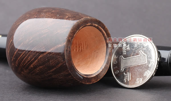 原装进口 正品意大利brebbia芭比石楠木烟斗 双滤芯棕色斗-4