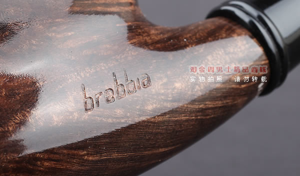 原装进口 正品意大利brebbia芭比石楠木烟斗 双滤芯棕色斗-6
