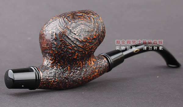 原装进口 正品意大利brebbia芭比石楠木烟斗 双滤芯粗面斗-1