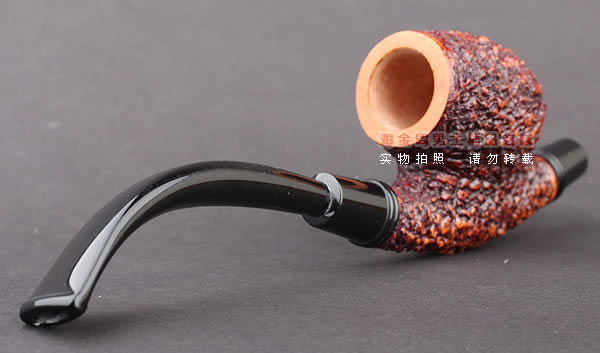 原装进口 正品意大利brebbia芭比石楠木烟斗 双滤芯乡村喷砂斗-2