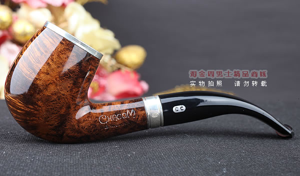 法国CHACOM CC Baccara进口石楠木烟斗 6件套装 巴卡拉棕色光面43-4