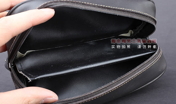 进口烟具 原装正品意大利lubinski真皮2斗烟斗皮包 I703 棕色-4