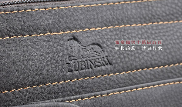 进口烟具 原装正品意大利lubinski真皮2斗烟斗皮包 I703 棕色-8