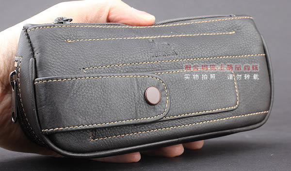 进口烟具 原装正品意大利lubinski真皮2斗烟斗皮包 I703 棕色-9