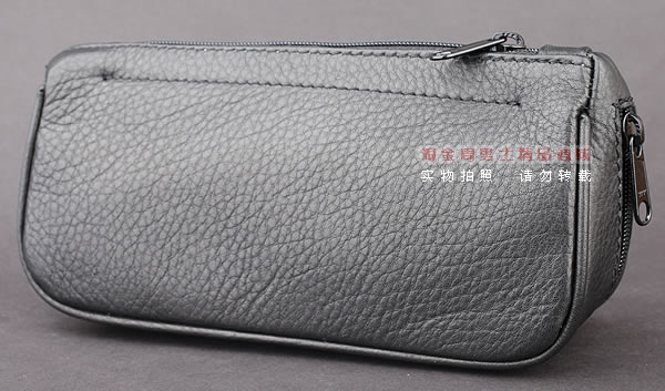 进口烟具 原装正品意大利lubinski真皮2斗烟斗皮包 I703 黑色-1