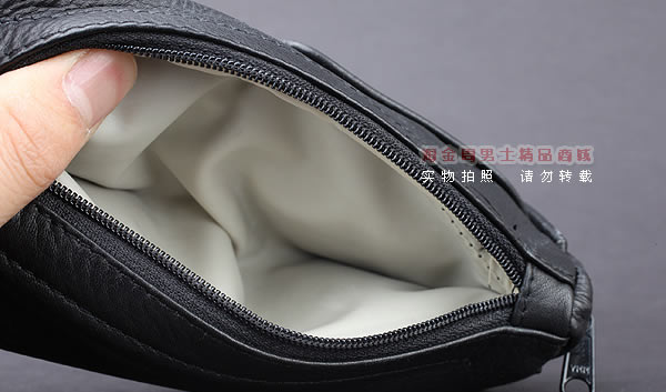 进口烟具 原装正品意大利lubinski真皮2斗烟斗皮包 I703 黑色-5