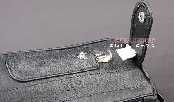 进口烟具 原装正品意大利lubinski真皮2斗烟斗皮包 I703 黑色-6