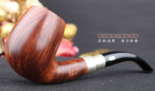 法国CHACOM CC Spigot进口石楠木烟斗 6件套装军插斗 棕色光面100-1