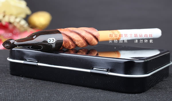 进口烟具 法国CC CHACOM石楠木烟嘴 送9MM晶石滤芯10支 065棕色-5