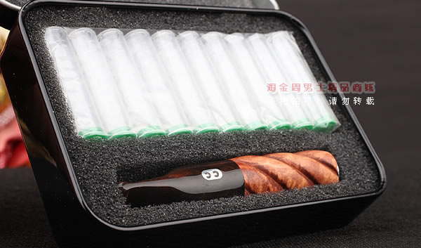 进口烟具 法国CC CHACOM石楠木烟嘴 送9MM晶石滤芯10支 065棕色-6