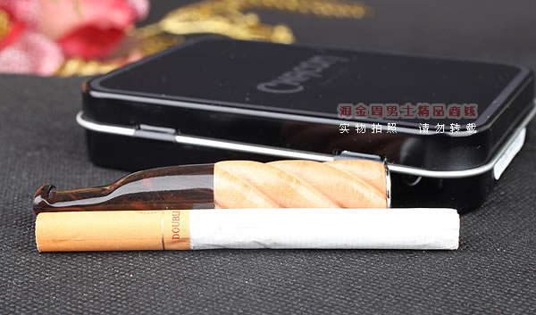 进口烟具 法国CC CHACOM石楠木烟嘴 送9MM晶石滤芯10支 065原木-4