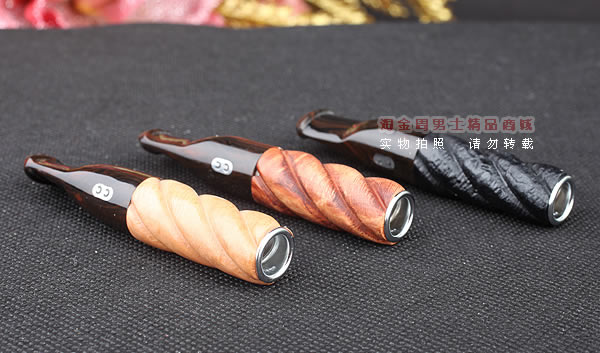 进口烟具 法国CC CHACOM石楠木烟嘴 送9MM晶石滤芯10支 065原木-7