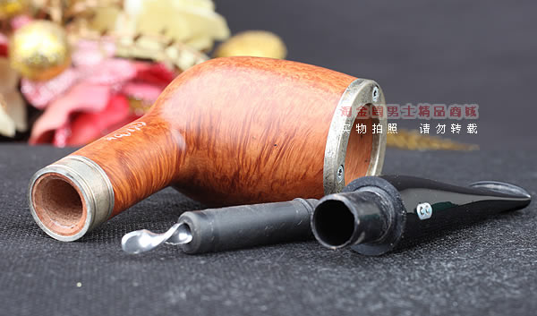 法国CHACOM石楠木烟斗|6件套装巴卡拉光面双银圈186-7