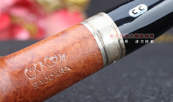 法国CHACOM石楠木烟斗|6件套装巴卡拉光面双银圈186-8