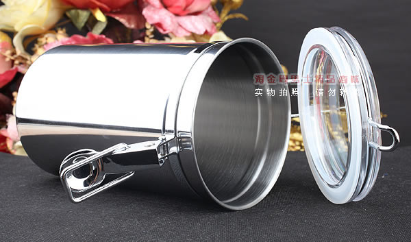皇冠烟具 烟草茶叶不锈钢密封保湿罐 400克装FX160-1