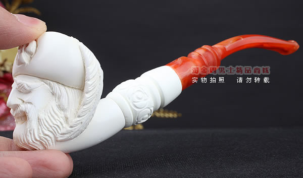 原装进口 土耳其猎鹰SAHIN 海泡石烟斗 原石手工雕刻5件套装SP23-9