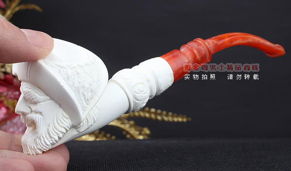 原装进口 土耳其猎鹰SAHIN 海泡石烟斗 原石手工雕刻5件套装SP24-8