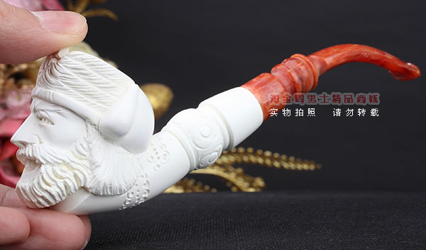 原装进口 土耳其猎鹰SAHIN 海泡石烟斗 原石手工雕刻5件套装SP25-8