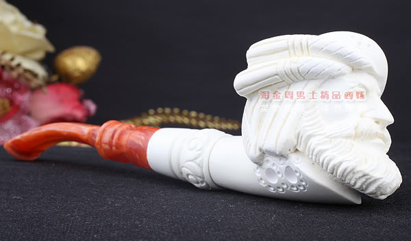 原装进口 土耳其猎鹰SAHIN 海泡石烟斗 原石手工雕刻5件套装SP27-2