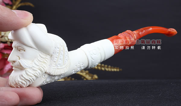 原装进口 土耳其猎鹰SAHIN 海泡石烟斗 原石手工雕刻5件套装SP27-8