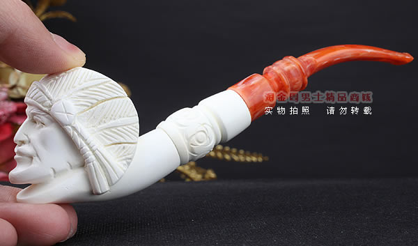 原装进口 土耳其猎鹰SAHIN 海泡石烟斗 原石手工雕刻5件套装SP28-8